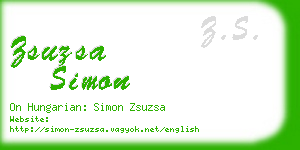 zsuzsa simon business card